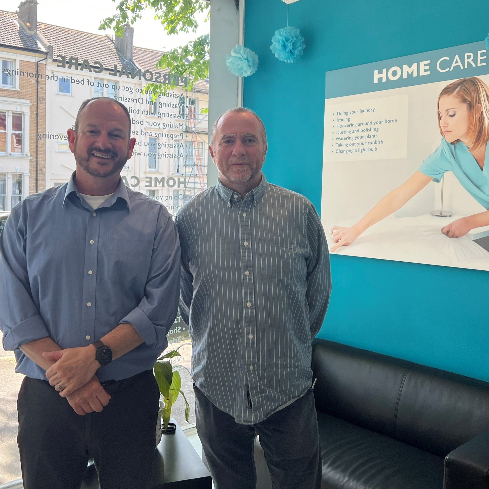 Coastal Homecare Ronnie Chatterton-Sim and Neil Kentish