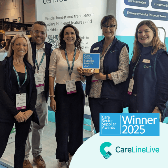 Care sector supplier award square Care sector supplier award square